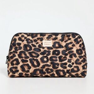 Loeffler Randall Frances cosmetic case in leopard